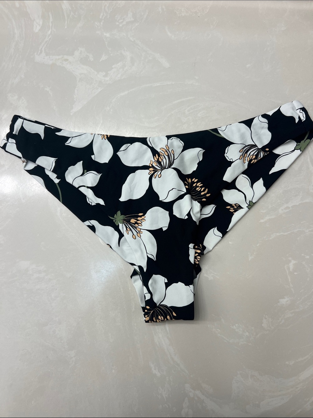 Volcom Women's Print Midnight Lily Cheeky Bikini Bottom Size Small